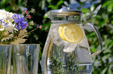 Infused lemon water
